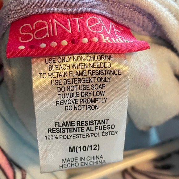 Soft & comfy unicorn pajama set for girls - Picture 3 of 3